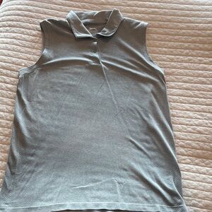 Slazenger Women's Sleeveless Button Down Shirt - Gray